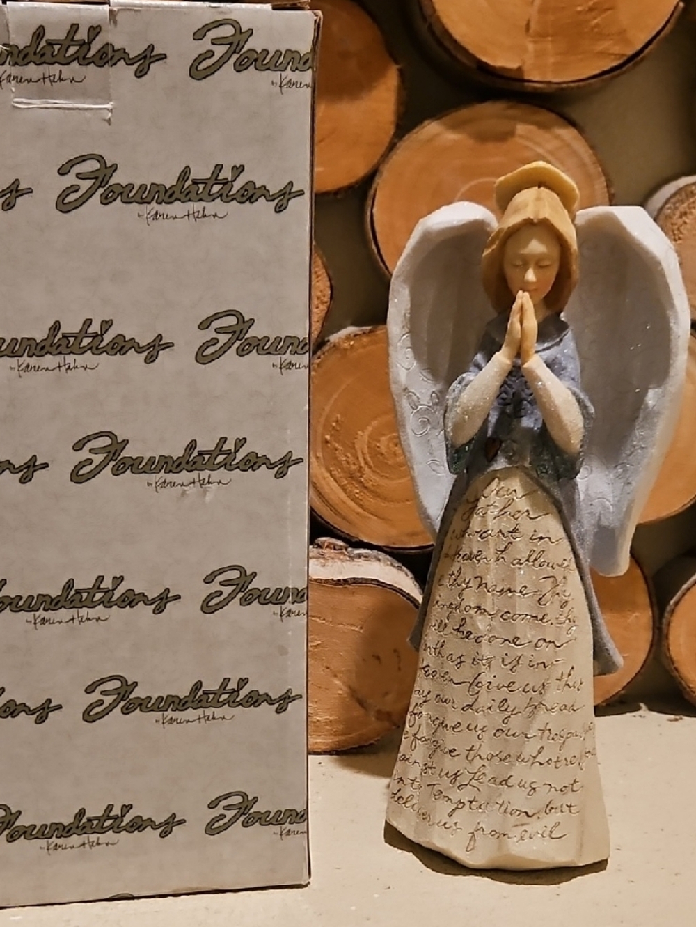 Foundations By Karen Hahn The Lord's Prayer Angel Our Father Figurine